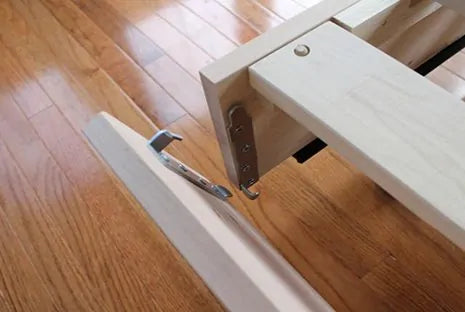 Simple, sturdy support.
Hand-built in our Central Virginia woodshop, our platform bed insert is meant to replace a foundation or box spring. This maple and poplar insert fits inside your bed frame and can even be used to add extra height to an existing platform bed. With fourteen hardwood slats, this insert can provide adequate support and “breathability” to any existing frame.