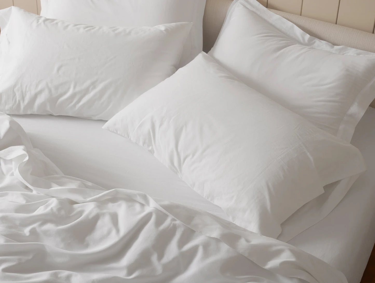 Exceptionally smooth and warm to the touch, our Cloud Soft Organic Sateen Sheet Set is perfect for cool sleepers and seasons. It’s crafted with weighty, 100% GOTS Certified organic cotton that’s not only gentle on skin, but also unbelievably soft. These sheets feature a luxurious drape and elegant matte sheen, offering a refined look without the shine of traditional sateens.