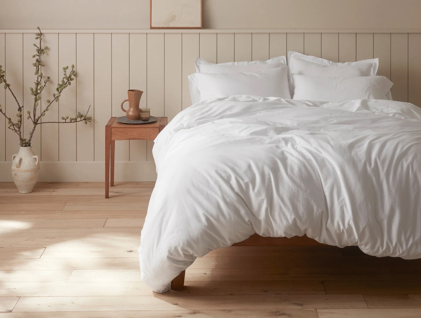 Exceptionally smooth and warm to the touch, our Cloud Soft Organic Sateen Sheet Set is perfect for cool sleepers and seasons. It’s crafted with weighty, 100% GOTS Certified organic cotton that’s not only gentle on skin, but also unbelievably soft. These sheets feature a luxurious drape and elegant matte sheen, offering a refined look without the shine of traditional sateens.