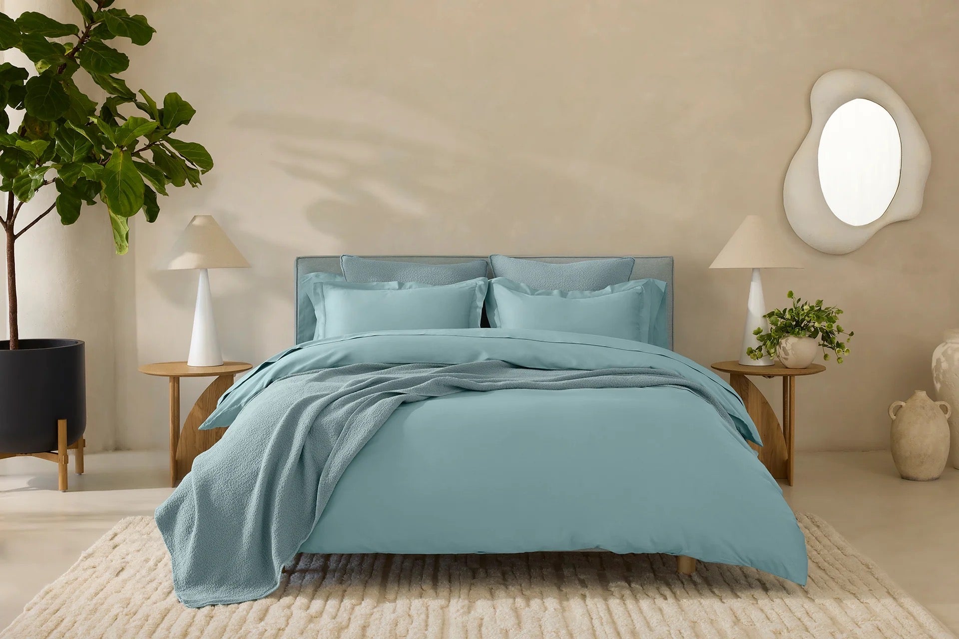Exceptionally smooth and warm to the touch, our Cloud Soft Organic Sateen Sheet Set is perfect for cool sleepers and seasons. It’s crafted with weighty, 100% GOTS Certified organic cotton that’s not only gentle on skin, but also unbelievably soft. These sheets feature a luxurious drape and elegant matte sheen, offering a refined look without the shine of traditional sateens.