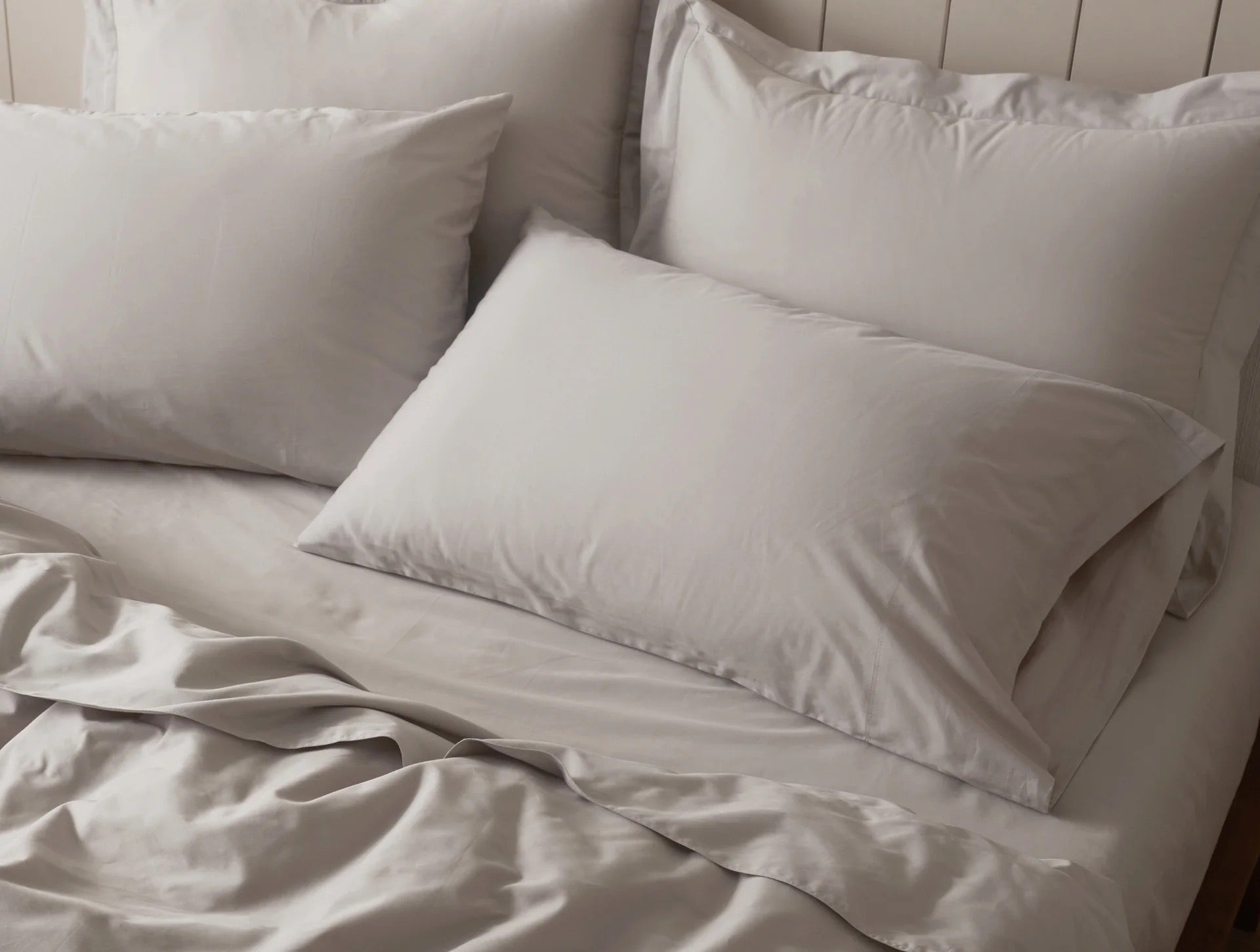 Exceptionally smooth and warm to the touch, our Cloud Soft Organic Sateen Sheet Set is perfect for cool sleepers and seasons. It’s crafted with weighty, 100% GOTS Certified organic cotton that’s not only gentle on skin, but also unbelievably soft. These sheets feature a luxurious drape and elegant matte sheen, offering a refined look without the shine of traditional sateens.