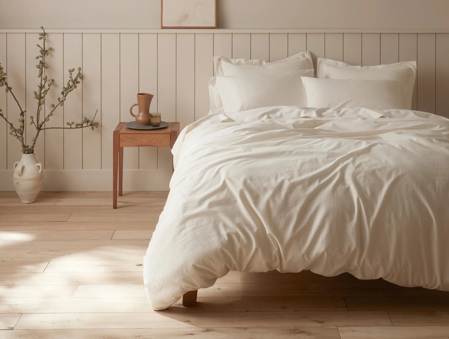 Exceptionally smooth and warm to the touch, our Cloud Soft Organic Sateen Sheet Set is perfect for cool sleepers and seasons. It’s crafted with weighty, 100% GOTS Certified organic cotton that’s not only gentle on skin, but also unbelievably soft. These sheets feature a luxurious drape and elegant matte sheen, offering a refined look without the shine of traditional sateens.