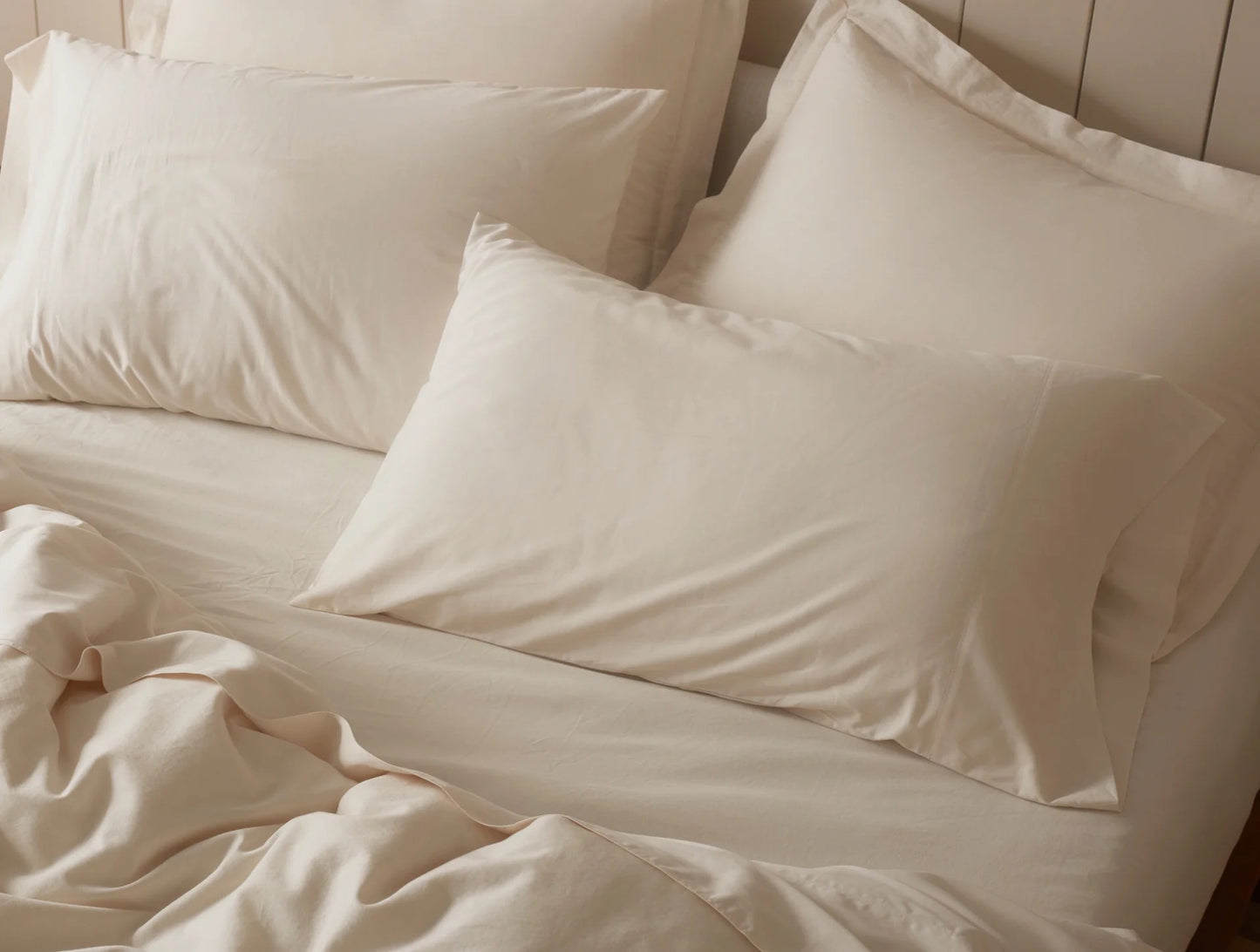 Exceptionally smooth and warm to the touch, our Cloud Soft Organic Sateen Sheet Set is perfect for cool sleepers and seasons. It’s crafted with weighty, 100% GOTS Certified organic cotton that’s not only gentle on skin, but also unbelievably soft. These sheets feature a luxurious drape and elegant matte sheen, offering a refined look without the shine of traditional sateens.