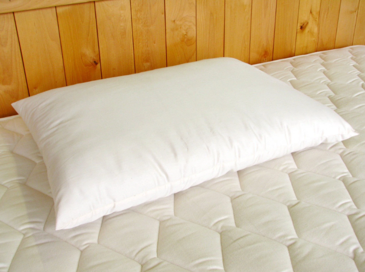 This pillow is made using our 100% organic cotton fabric and filled with our Premium Eco Wool.
We only use organic cotton, natural and organic wool, or all-natural latex. Everything that goes in to making every Holy Lamb product comes to us from nature. You won't find synthetic materials or chemical additives in anything we create.