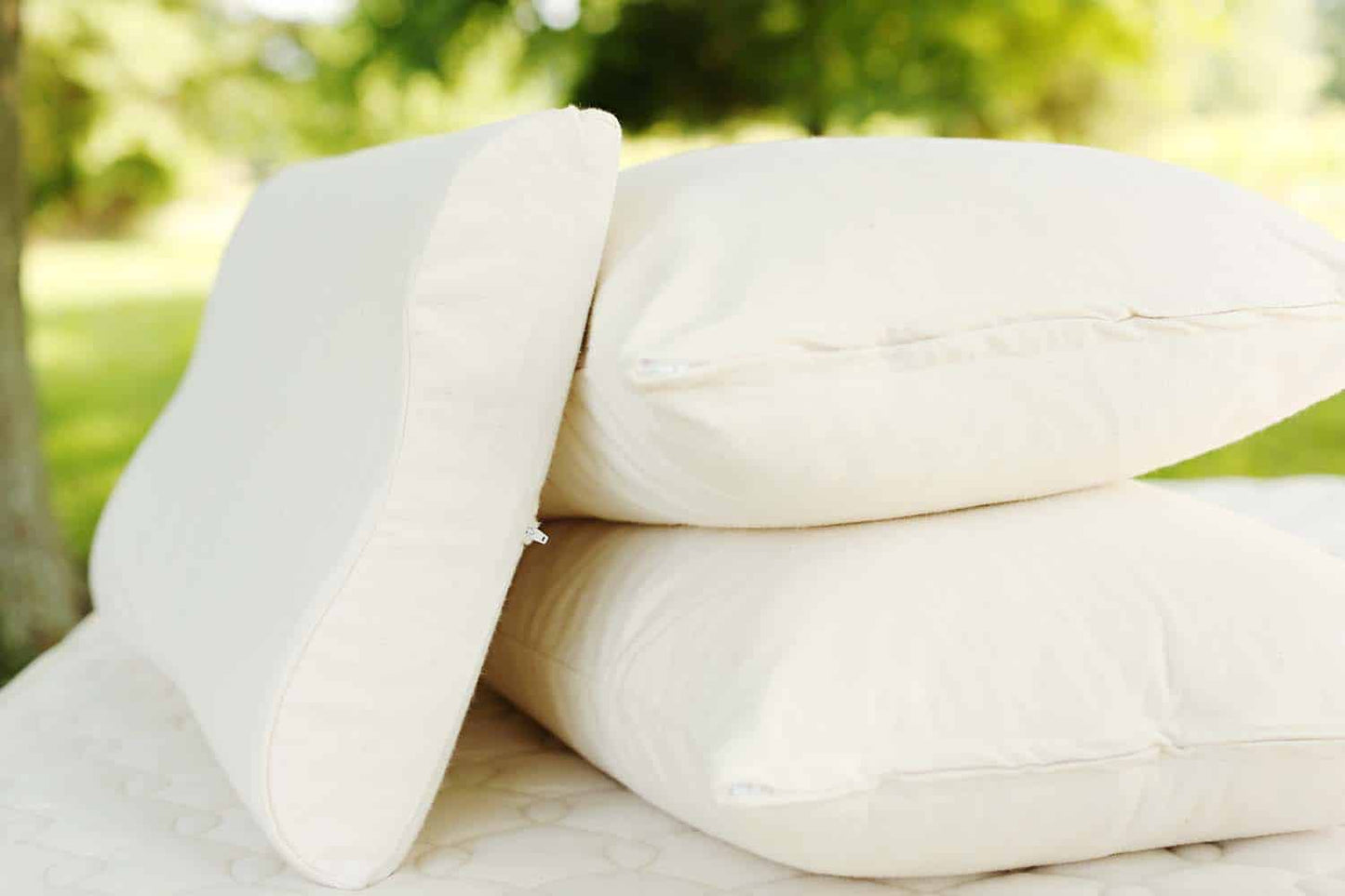 Gentle comfort for proper alignment.
Our contour pillow has an overall firm feel and provides excellent head and neck support. Medium Dunlop latex in an organic cotton casing
Our natural Contour pillow is
Formed Medium Dunlop latex
High-rounded edge
Hollow center helps cradle the head
Firm neck support for side sleepers