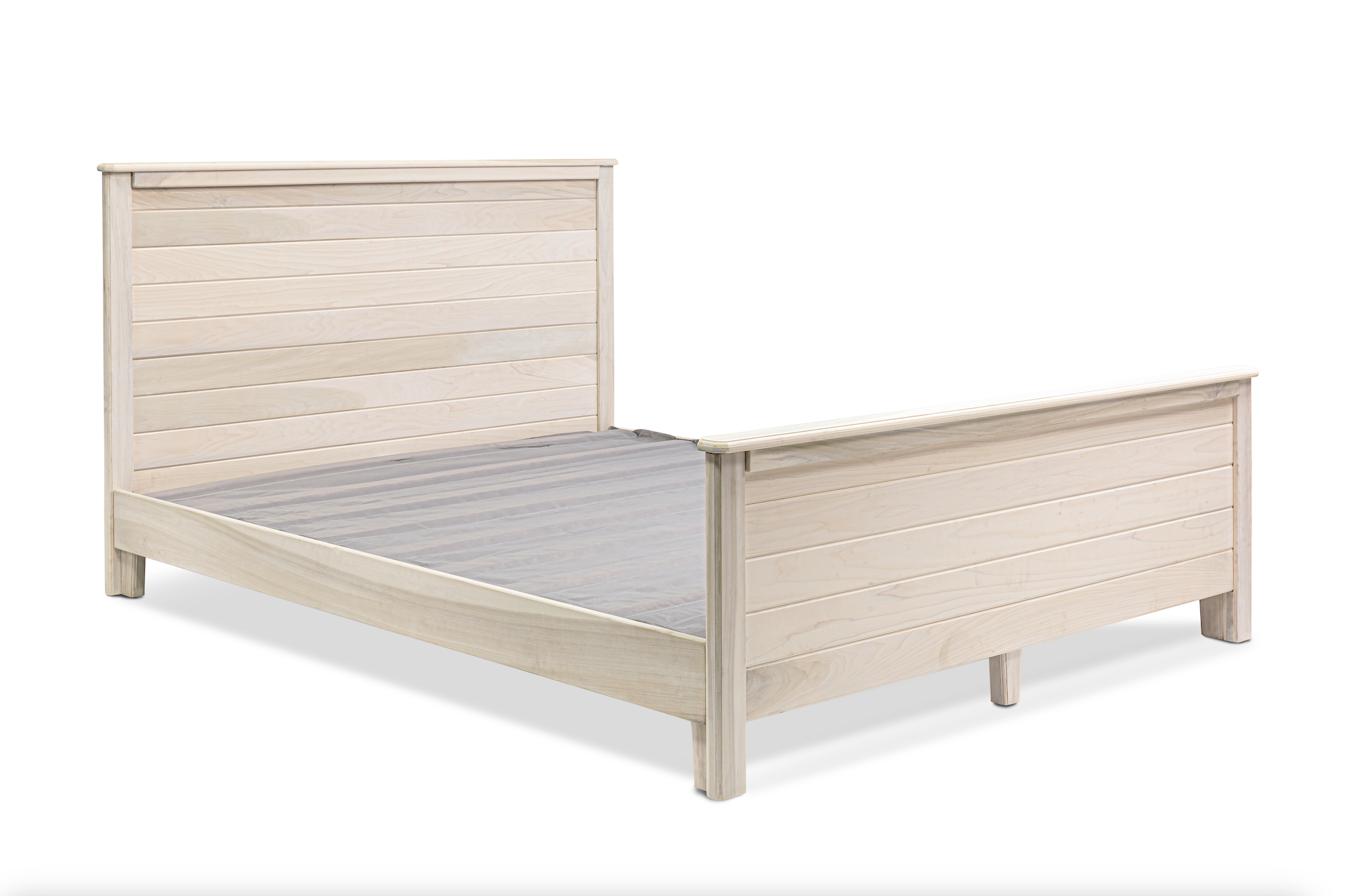 Introducing our solid hardwood poplar bed frame, a masterpiece of craftsmanship and design. Handcrafted by skilled Amish and Mennonite craftsmen in Pennsylvania, this bed frame showcases Old World techniques combined with modern innovation. Made entirely from 100% solid hardwood, without any plywood or MDF, it's built to last for generations. Each bed frame is unique, with its own natural wood grain patterns, giving it a timeless, heirloom quality. Plus, with hardware-free and tool-free assembly, it’s incre