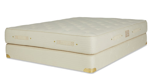 Premier Natural Cotton w/ Wool Wrap Mattress w/ opt. Box Spring by Royal Pedic. 800i Innerspring Unit wrapped in layers made with pristine organic cotton and French wool