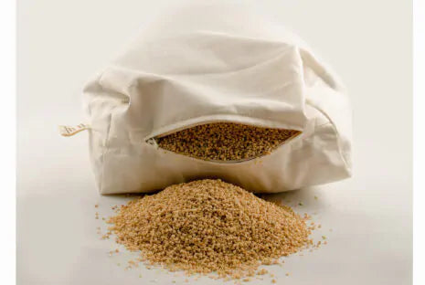Made with a unique patented dual chamber design, one side of the Sachi Organics Rejuvenation pillow has a zipper where you can add or remove the organic millet or organic buckwheat filling and the other side of the pillow has a zipper where you can access the eco wool. The zippered cover is made from organic cotton sateen.  Being able to customize the loft by adding or removing filling makes this adjustable pillow ideal for just about everybody.  Buckwheat and Millet provide excellent neck and head support,