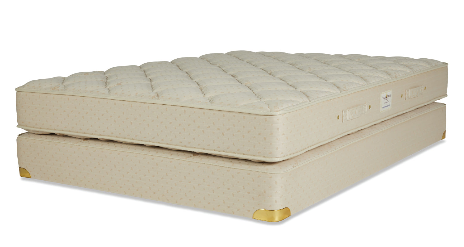 The inner core of the mattress is comprised of 7 zones ergonomically designed for uncompromising comfort. It features softer shoulder and hip areas for pressure point relief, and a firmer lower back area to provide bouyant support. Compared to springs in a mattress, latex is more motionless for a denser feel of support.