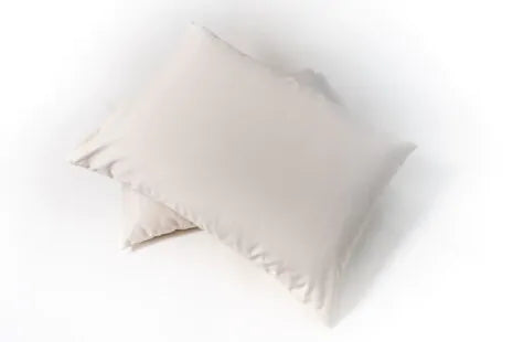 This Sachi Organics Latex and Wool pillow is made from a formed piece of natural latex rubber wrapped with Premium Eco-Wool. This pillow is soft, smooth, and very resilient. The best of both worlds, the natural latex core provides superior support and the wool creates a soft and smooth feeling. This pillow is covered with organic cotton sateen, which is soft and durable. This pillow is recommended for side or back sleepers due to its loft.