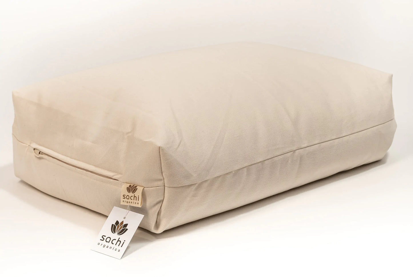 Made with a unique patented dual chamber design, one side of the Sachi Organics Rejuvenation pillow has a zipper where you can add or remove the organic millet or organic buckwheat filling and the other side of the pillow has a zipper where you can access the eco wool. The zippered cover is made from organic cotton sateen. Being able to customize the loft by adding or removing filling makes this adjustable pillow ideal for just about everybody. Buckwheat and Millet provide excellent neck and head support,
