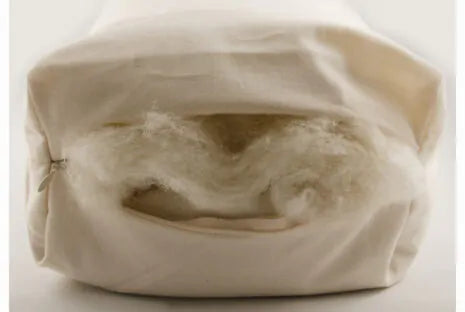 Made with a unique patented dual chamber design, one side of the Sachi Organics Rejuvenation pillow has a zipper where you can add or remove the organic millet or organic buckwheat filling and the other side of the pillow has a zipper where you can access the eco wool. The zippered cover is made from organic cotton sateen.  Being able to customize the loft by adding or removing filling makes this adjustable pillow ideal for just about everybody.  Buckwheat and Millet provide excellent neck and head support,