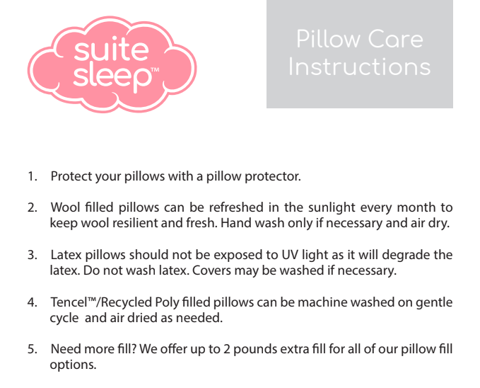 We blend the soft silky Tencel™ fibers with recycled polyester to create these soft clusters that cradle your head while you sleep. The clusters are made in the same way as our ever-popular Woolly Bolas, but have a softer silkier feel. This fiber is derived from Eucalyptus trees in FSC certified forests.