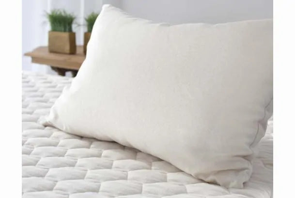 Supportive Comfort
Our natural shredded latex pillow gently conforms to your neck and shoulders for ultimate comfort that moves with you. This pillow has a touch of softness that cradles you as you sleep while still offering plenty of necessary support.