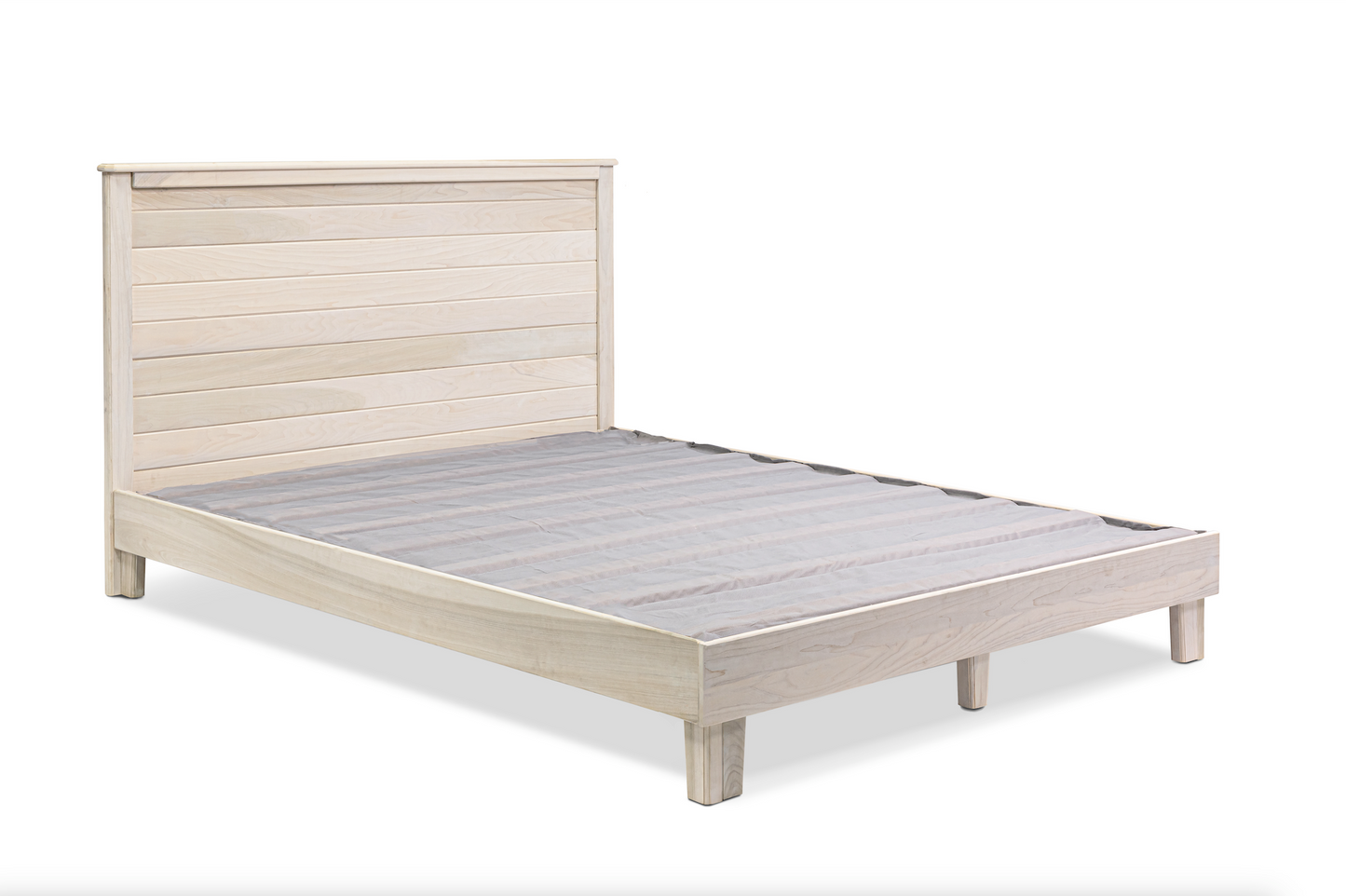 Introducing our solid hardwood poplar bed frame, a masterpiece of craftsmanship and design. Handcrafted by skilled Amish and Mennonite craftsmen in Pennsylvania, this bed frame showcases Old World techniques combined with modern innovation. Made entirely from 100% solid hardwood, without any plywood or MDF, it's built to last for generations. Each bed frame is unique, with its own natural wood grain patterns, giving it a timeless, heirloom quality.