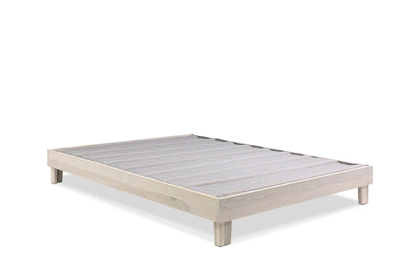 Introducing our solid hardwood poplar bed frame, a masterpiece of craftsmanship and design. Handcrafted by skilled Amish and Mennonite craftsmen in Pennsylvania, this bed frame showcases Old World techniques combined with modern innovation. Made entirely from 100% solid hardwood, without any plywood or MDF, it's built to last for generations. Each bed frame is unique, with its own natural wood grain patterns, giving it a timeless, heirloom quality.