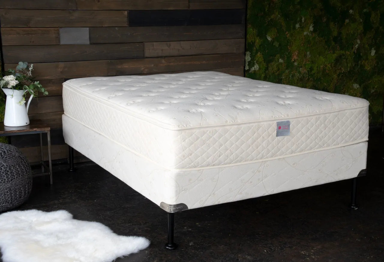 The Suite Portfolio Mattress is a luxurious, customizable mattress that offers the perfect balance of comfort and support. It is made with GOLS Certified Organic Latex and GOTS Certified Organic Cotton, making it a great choice for those who are looking for a natural and eco-friendly mattress.
The Portfolio Mattress is available in all sizes and custom sizes, so you can find the perfect fit for your bed. It is also available in a variety of firmness levels, so you can choose the one that is most comfortabl