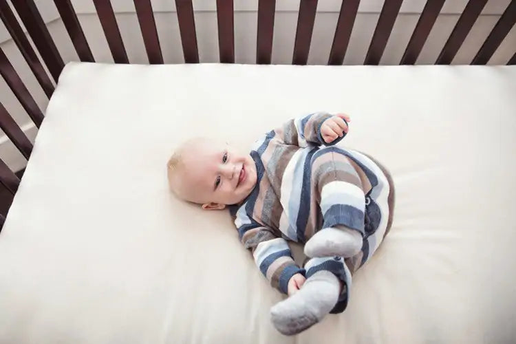 The Organic Snuggles Crib Mattress by TFS Honest Sleep is a 6″ crib mattress. Made from organic coconut coir surrounded by organic wool and organic cotton fabric. Extra firm for baby’s safety. Chemical and toxin free!