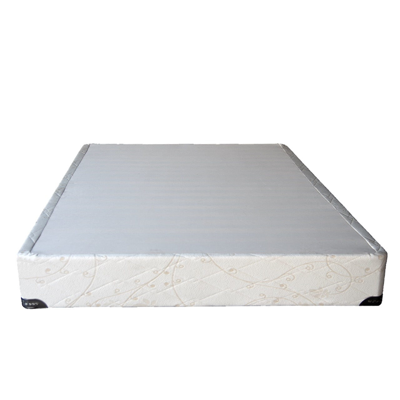 Designed to be used with our latex mattresses, but not required if you have a slatted bed frame. The Upholstered Wood Slat Foundation provides extra support for our heirloom quality heavier mattresses and is 9" High. Solid wood slats are upholstered following traditional European design and covered our quilted organic cotton ticking. Our foundations comply with FR1633 and are fitted with metal corner guards to prevent corner damage and give our beds a finished look.