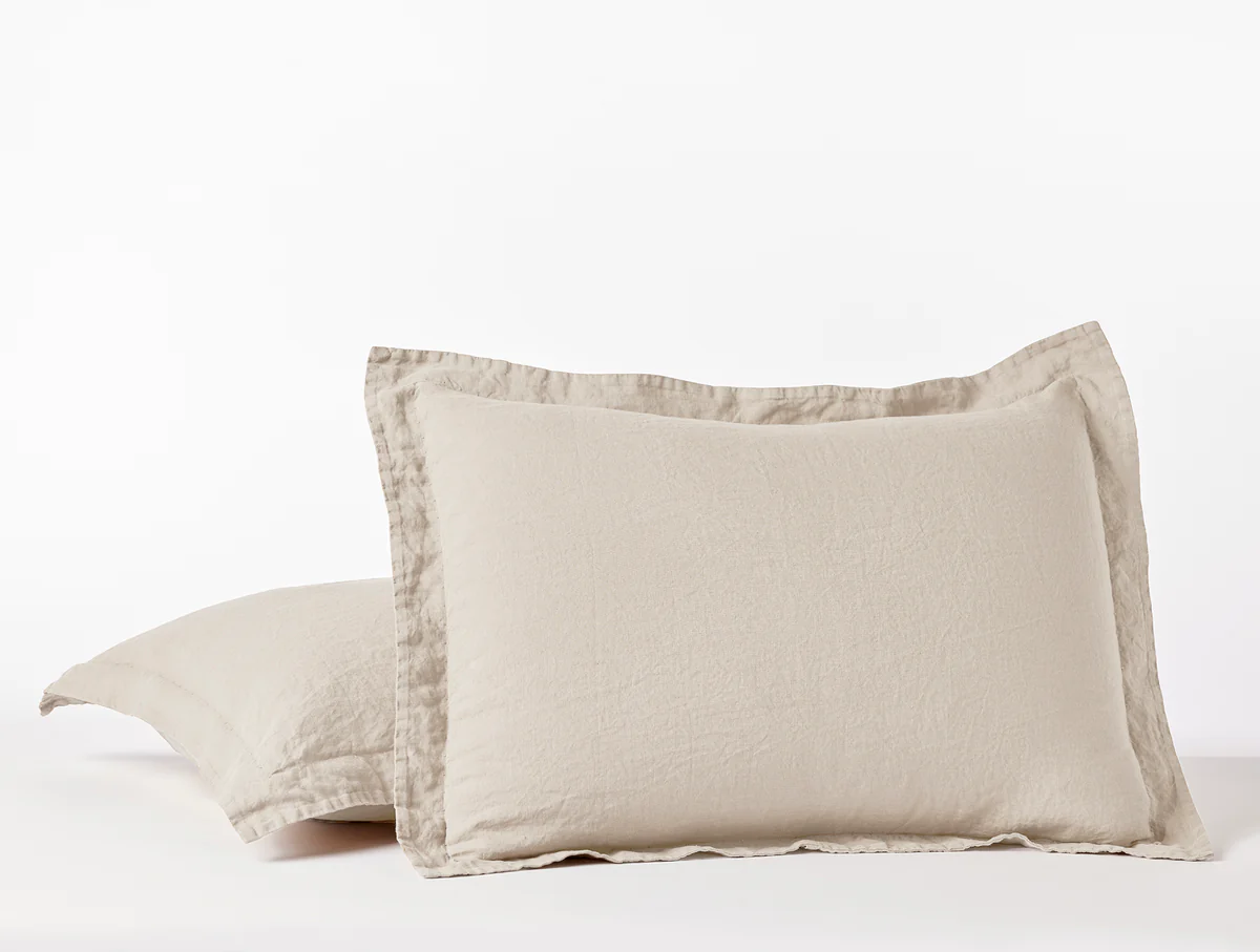 Organic Relaxed Linen Sham by Coyuchi