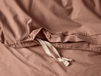 Organic Crinkled Percale Duvet Cover
