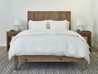 Organic Crinkled Percale Duvet Cover