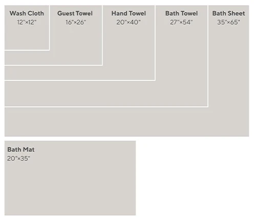Air Weight Organic Towels - Set of 6