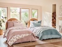 Organic Crinkled Percale Duvet Cover