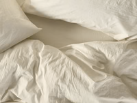 Organic Crinkled Percale Duvet Cover
