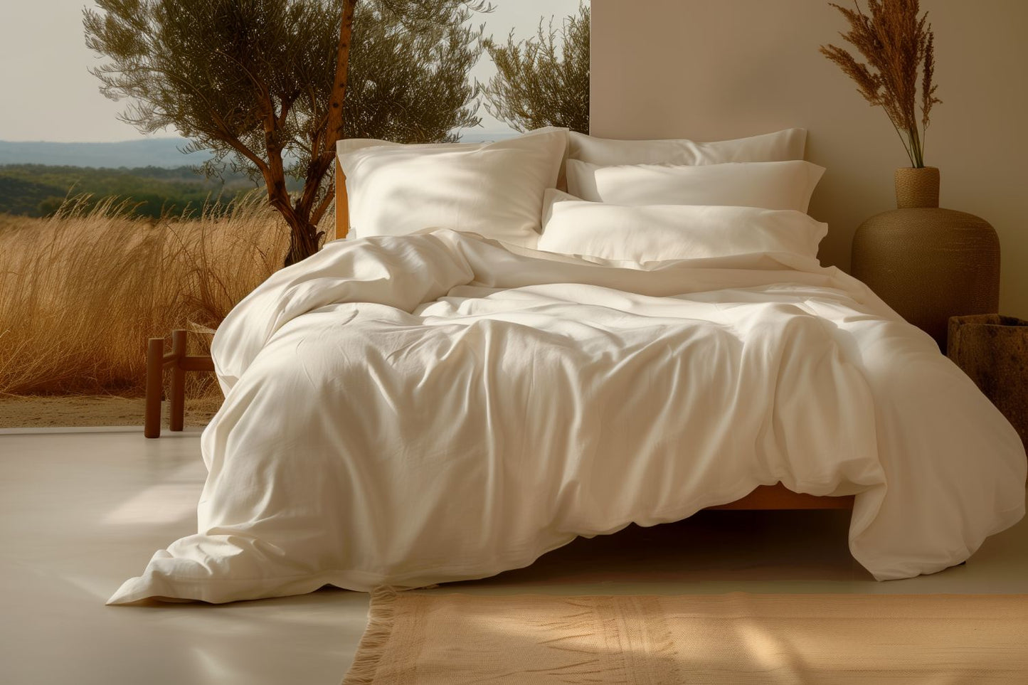 Our organic cotton sateen sheets in Classic Ivory rival those found in the world’s finest hotels and resorts. These sheets are the perfect blend of class, durability, and comfort. Sink between these buttery, smooth, soft sheets for restorative sleep that’s second to none. A customer favorite, these sheets are made of the finest organic cotton and are free of pesticides and carcinogenic chemicals. We think you’ll agree with us when we say these are like no other bedding in the world.