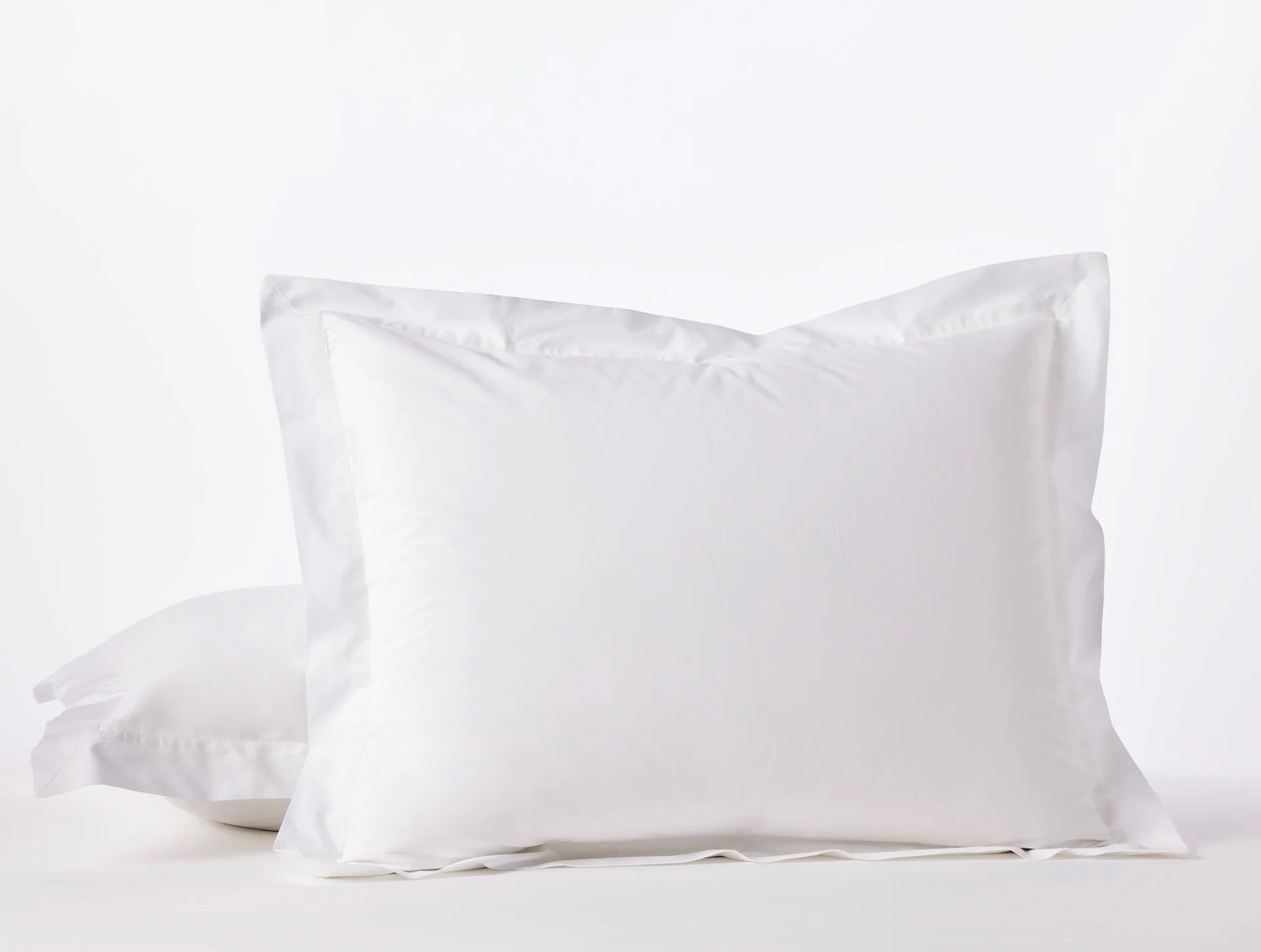 Clean, crisp organic cotton is tightly woven into a substantial, 300-thread count percale, creating a smooth and breathable classic for the bed that wears exceptionally well with time. Contrary to the sheen of sateen, percale features a cooler feel and creates better air flow.