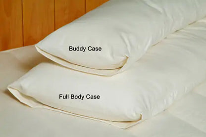 For side sleepers, hugging a body pillow between your legs and arms can provide excellent support and comfort. Utilizing a body pillow can help align your spine, hips, and neck in a neutral position, allowing for a more restful night's sleep and a more comfortable awakening.

Also great for moms-to-be! Pregnancy creates increasing skeletal stress and muscle imbalance as the body works to accommodate the growing weight of the baby. The neutral spine position provided by a body pillow allows the body to relax