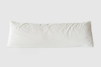 For side sleepers, hugging a body pillow between your legs and arms can provide excellent support and comfort. Utilizing a body pillow can help align your spine, hips, and neck in a neutral position, allowing for a more restful night's sleep and a more comfortable awakening.

Also great for moms-to-be! Pregnancy creates increasing skeletal stress and muscle imbalance as the body works to accommodate the growing weight of the baby. The neutral spine position provided by a body pillow allows the body to relax