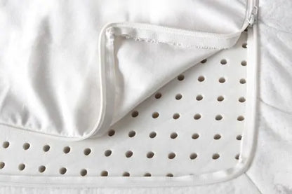 The Bella Sera Natural Latex Mattress Topper is a great option when you’re looking to add cushion to a mattress that’s a little firm, or to achieve an extra plush feel on softer mattresses. It’s made with three inches of GOLS certified organic Dunlop latex (choose your firmness) surrounded by a quilted organic cotton and organic wool cover. Your comfort preference can change over time, and adding a topper can be smart way to adjust the feel of your mattress.