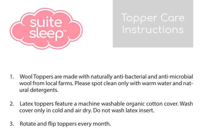 Suite Sleep Deluxe Wool Toppers are the perfect way to add a touch of luxury and comfort to your bed. Made from 100% pure wool, these toppers are soft, breathable, and hypoallergenic, making them ideal for people with allergies or sensitivities. They also provide excellent support and pressure relief, making them a great choice for those who suffer from back pain or other sleep problems.