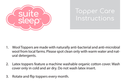 Suite Sleep Deluxe Wool Toppers are the perfect way to add a touch of luxury and comfort to your bed. Made from 100% pure wool, these toppers are soft, breathable, and hypoallergenic, making them ideal for people with allergies or sensitivities. They also provide excellent support and pressure relief, making them a great choice for those who suffer from back pain or other sleep problems.