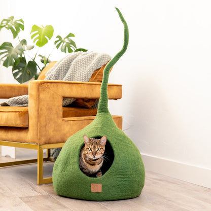 Whimsical Cat Tail Cave Bed