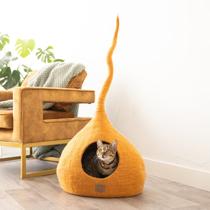 Whimsical Cat Tail Cave Bed