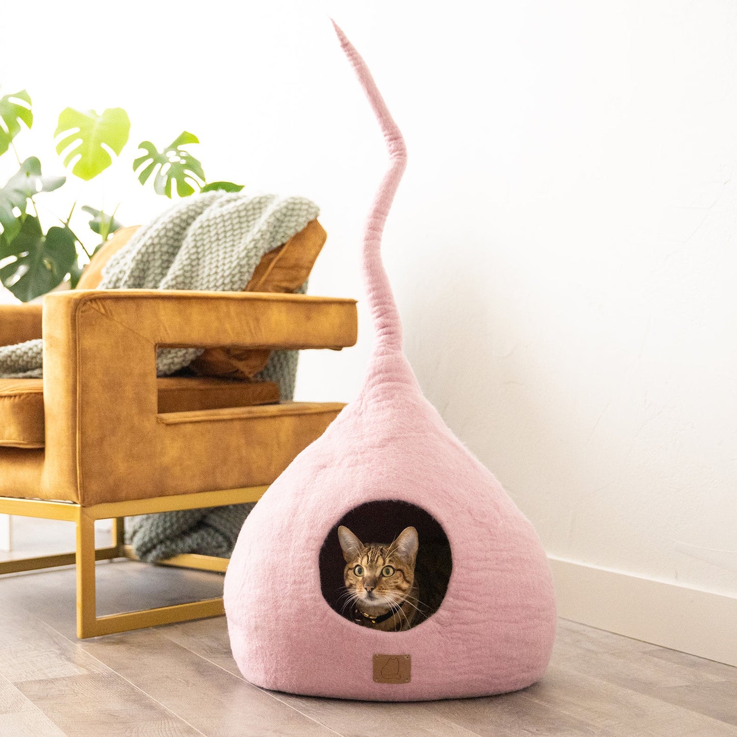 Whimsical Cat Tail Cave Bed