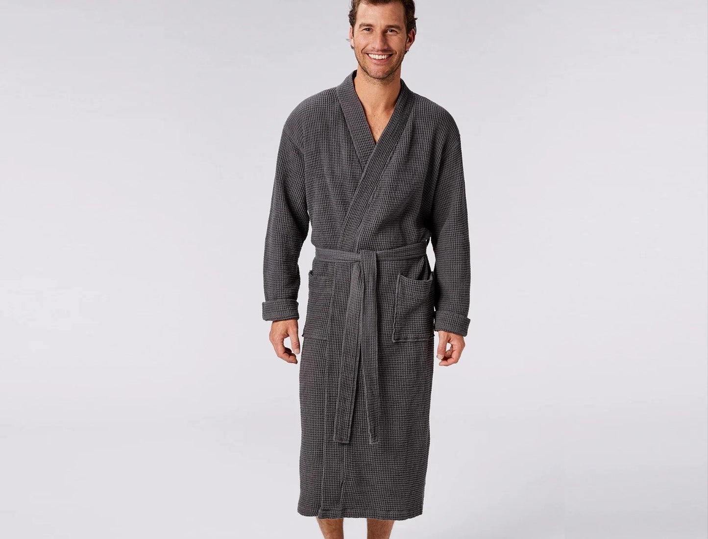 Unisex Organic Waffle Robe by Coyuchi