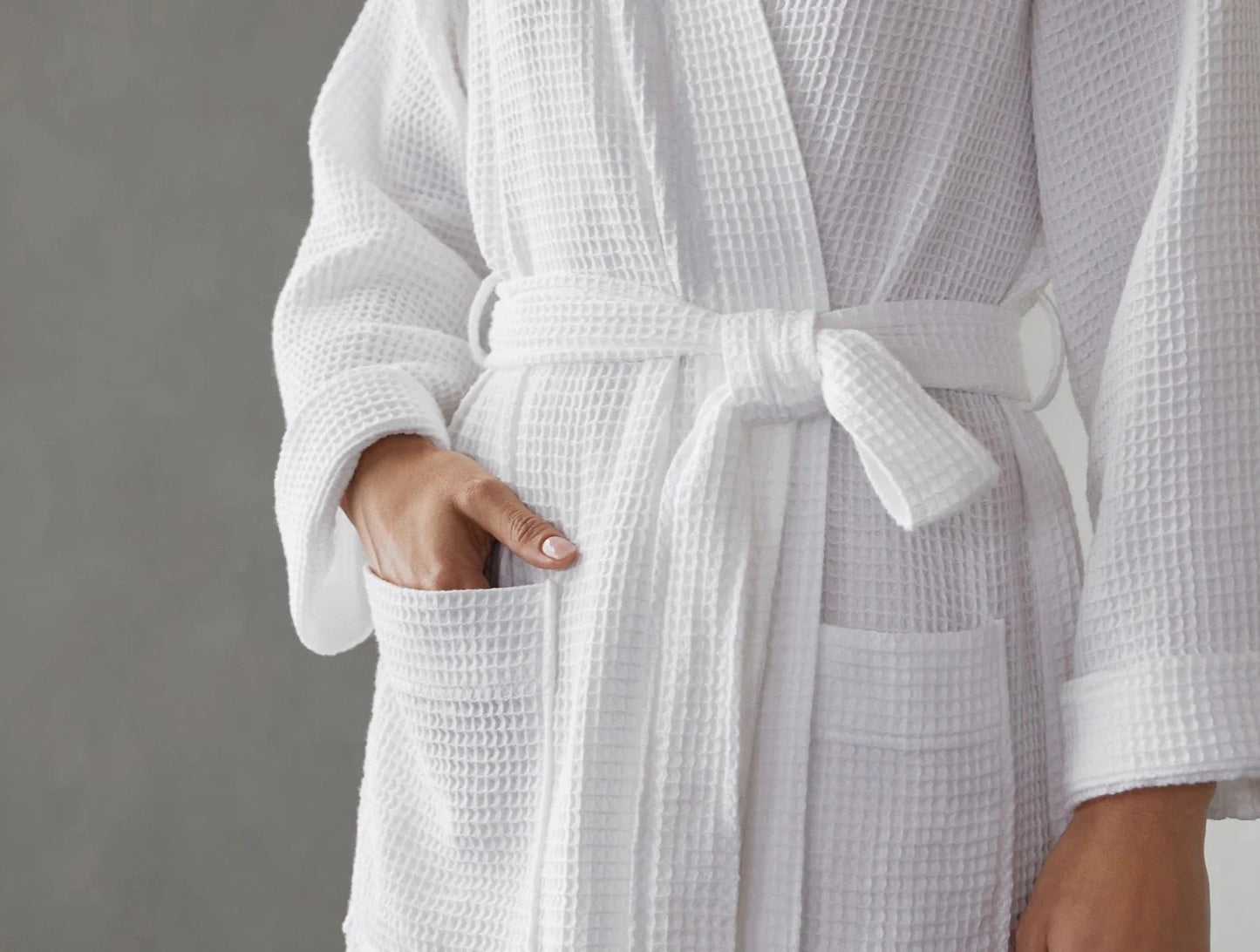 Unisex Organic Waffle Robe by Coyuchi