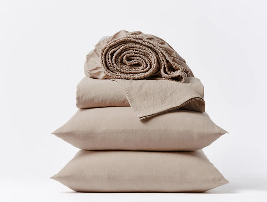 Organic Crinkled Percale Sheets by Coyuchi