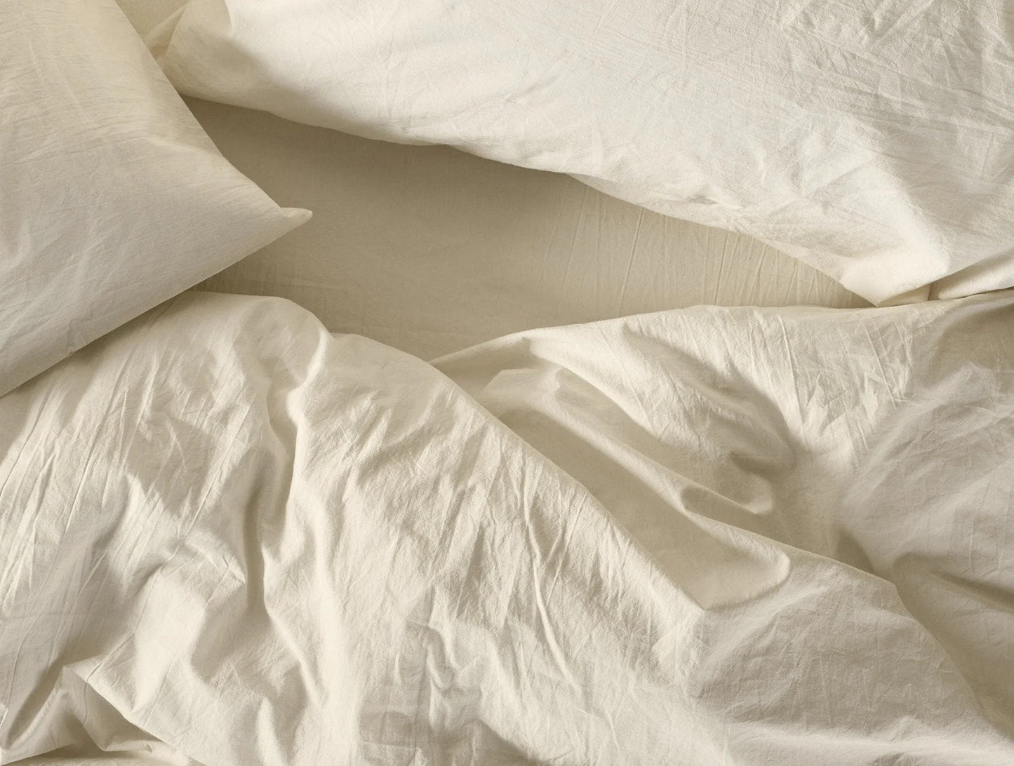 Organic Crinkled Percale Duvet Cover by Coyuchi