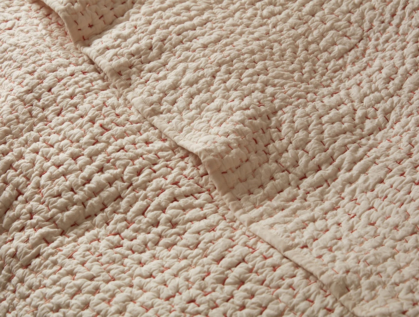 Pebbled Handstitiched Organic Quilt by Coyuchi