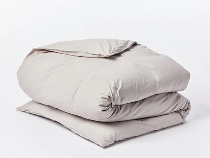 Organic Crinkled Percale Duvet Cover by Coyuchi