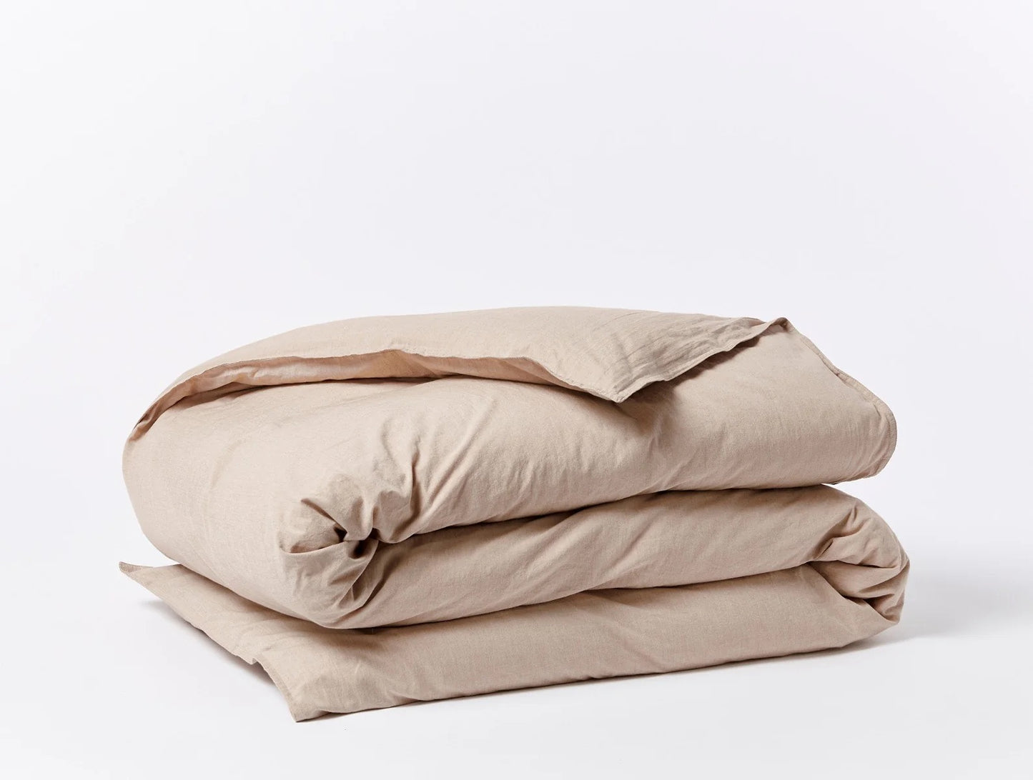 Organic Crinkled Percale Duvet Cover by Coyuchi