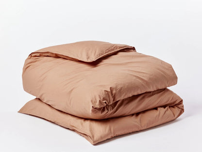 Organic Crinkled Percale Duvet Cover by Coyuchi