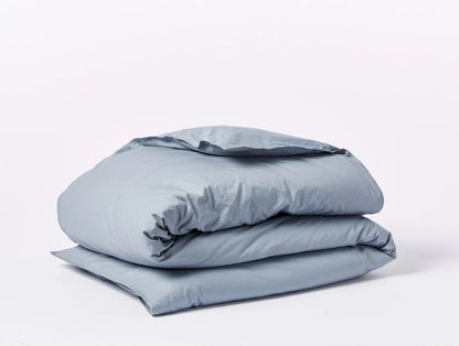 Organic Crinkled Percale Duvet Cover by Coyuchi