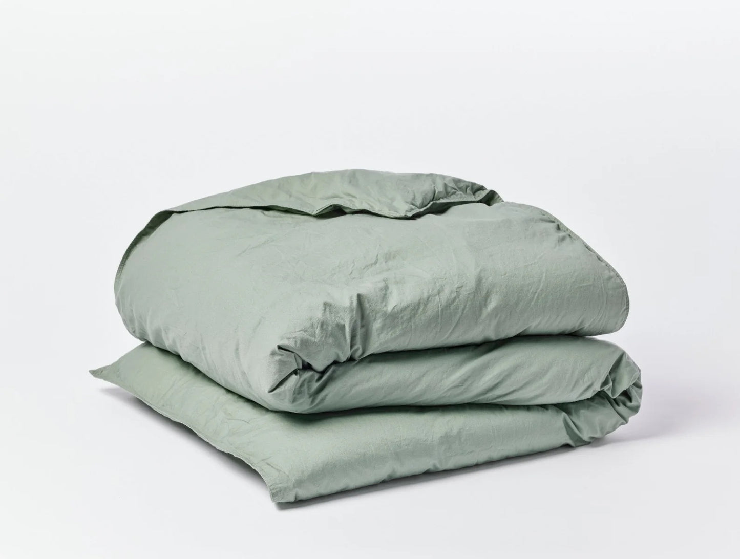 Organic Crinkled Percale Duvet Cover by Coyuchi