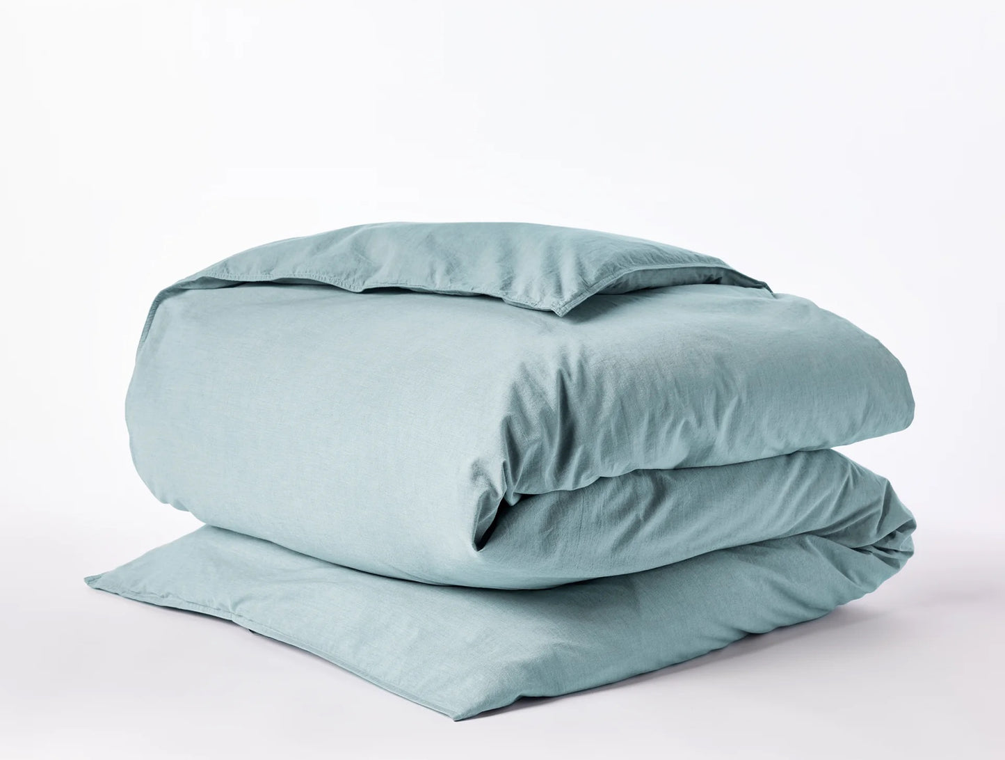 Organic Crinkled Percale Duvet Cover by Coyuchi